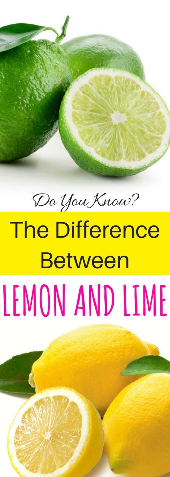 Do You Know The Difference Between Lemon & Lime!!!? healthymasters