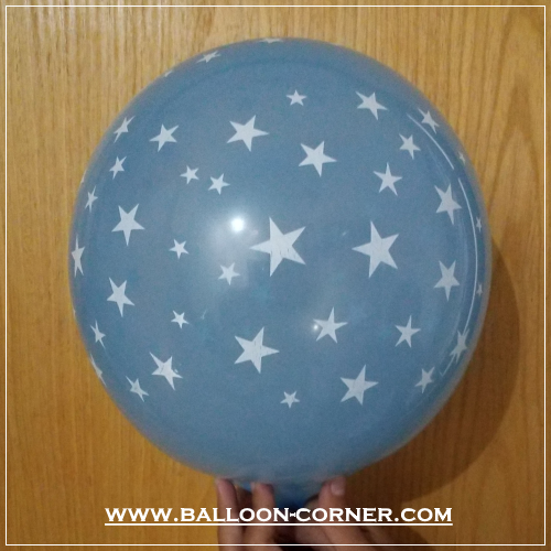 Balon Latex Print Bintang / Star (MURAH)