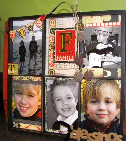 Kaminski's Creations: Family Window Frame