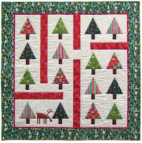 Quilt Inspiration: Free pattern day: Christmas quilts (part 1): Trees!