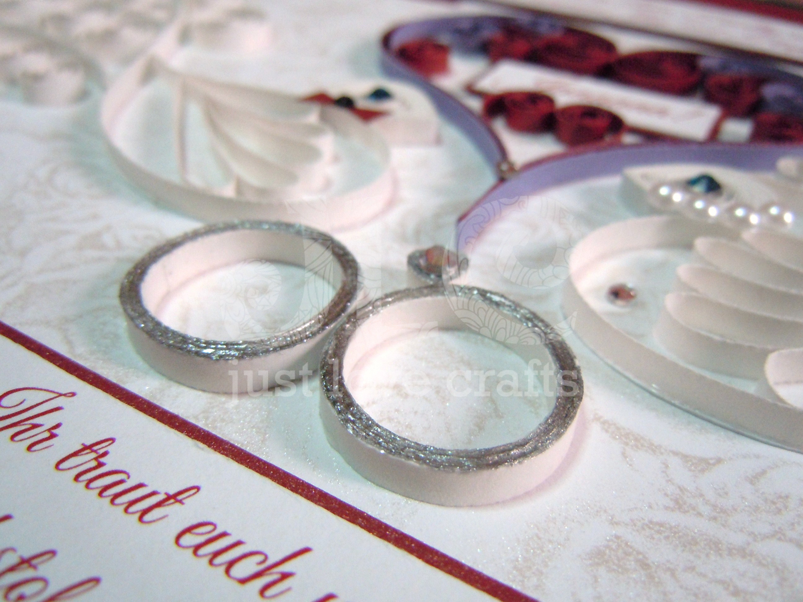 Just Love Crafts: A Very Special project - Framed Card for a Wedding!!