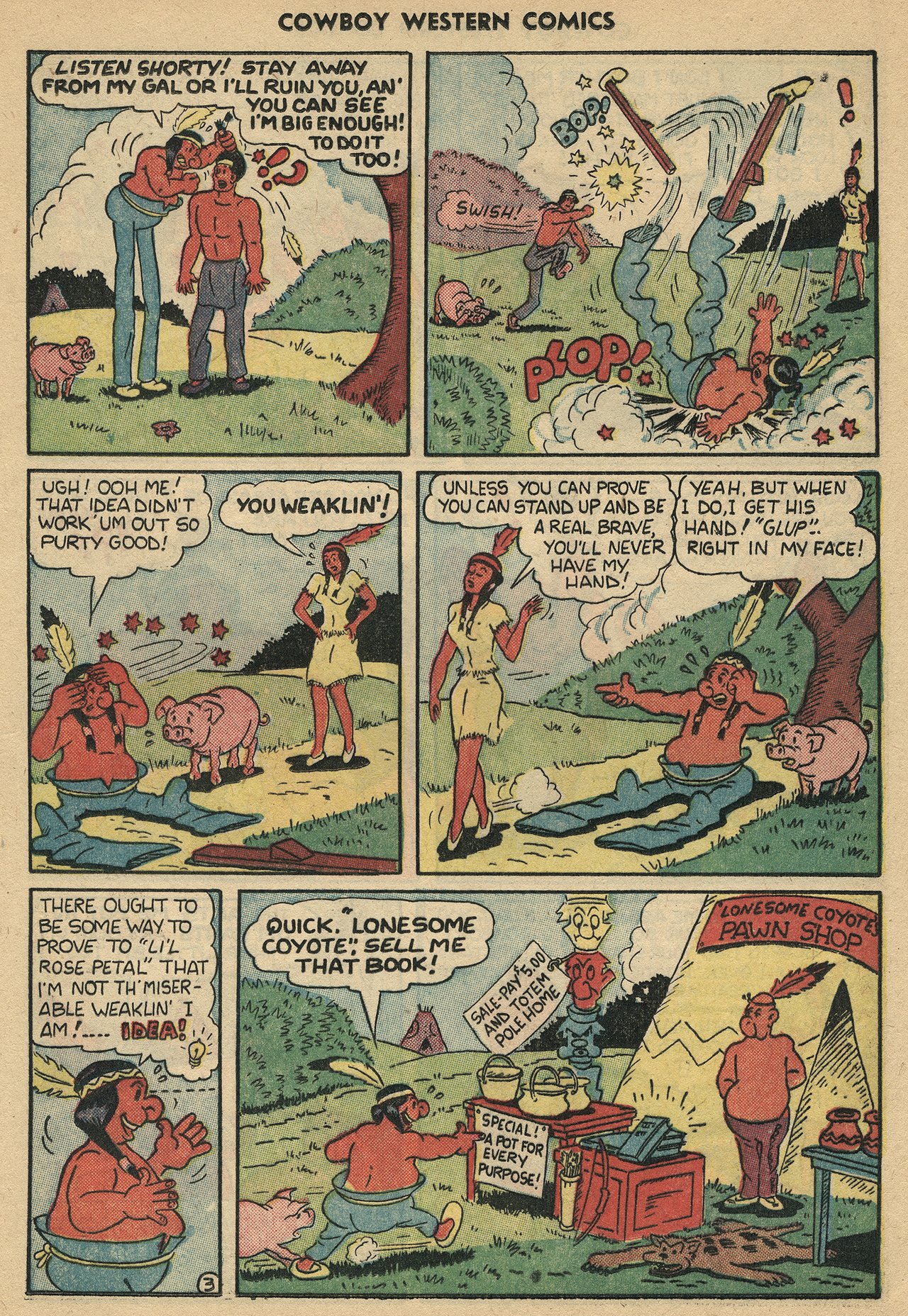 Read online Cowboy Western Comics (1948) comic -  Issue #34 - 25