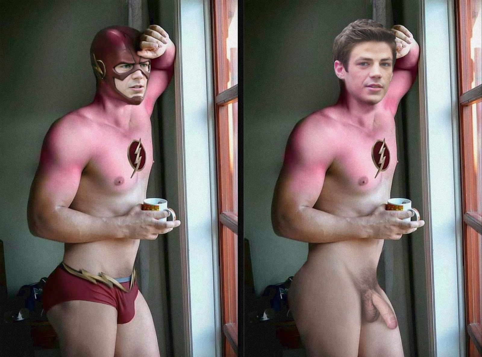 Naked Grant Gustin Gay