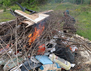 The fire starter in action The fire starter in action