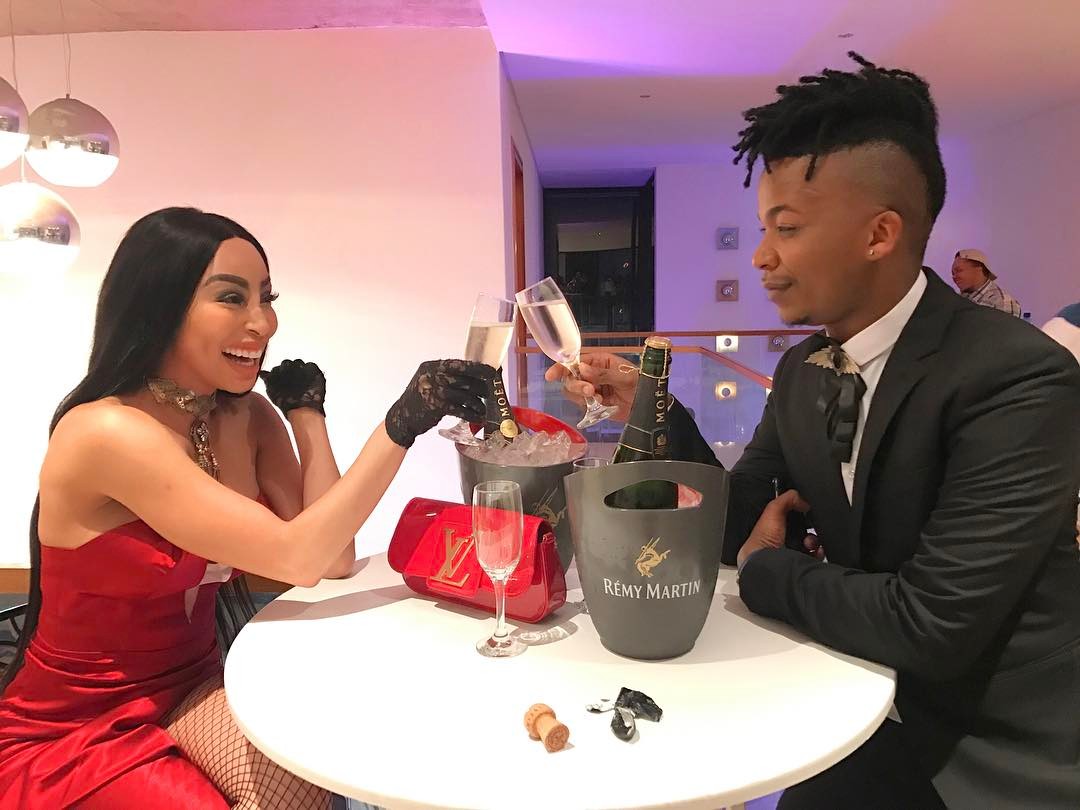 10 New pictures of Khanyi Mbau slays red dress show her pink-bone