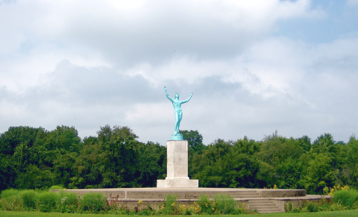 the sun singer sculpture creator carl milles thought the siting of his work was magnificent see a photo of the statue undergoing restoration here the sun singer sculpture creator carl milles thought the siting of his work was magnificent see a photo of the statue undergoing restoration here