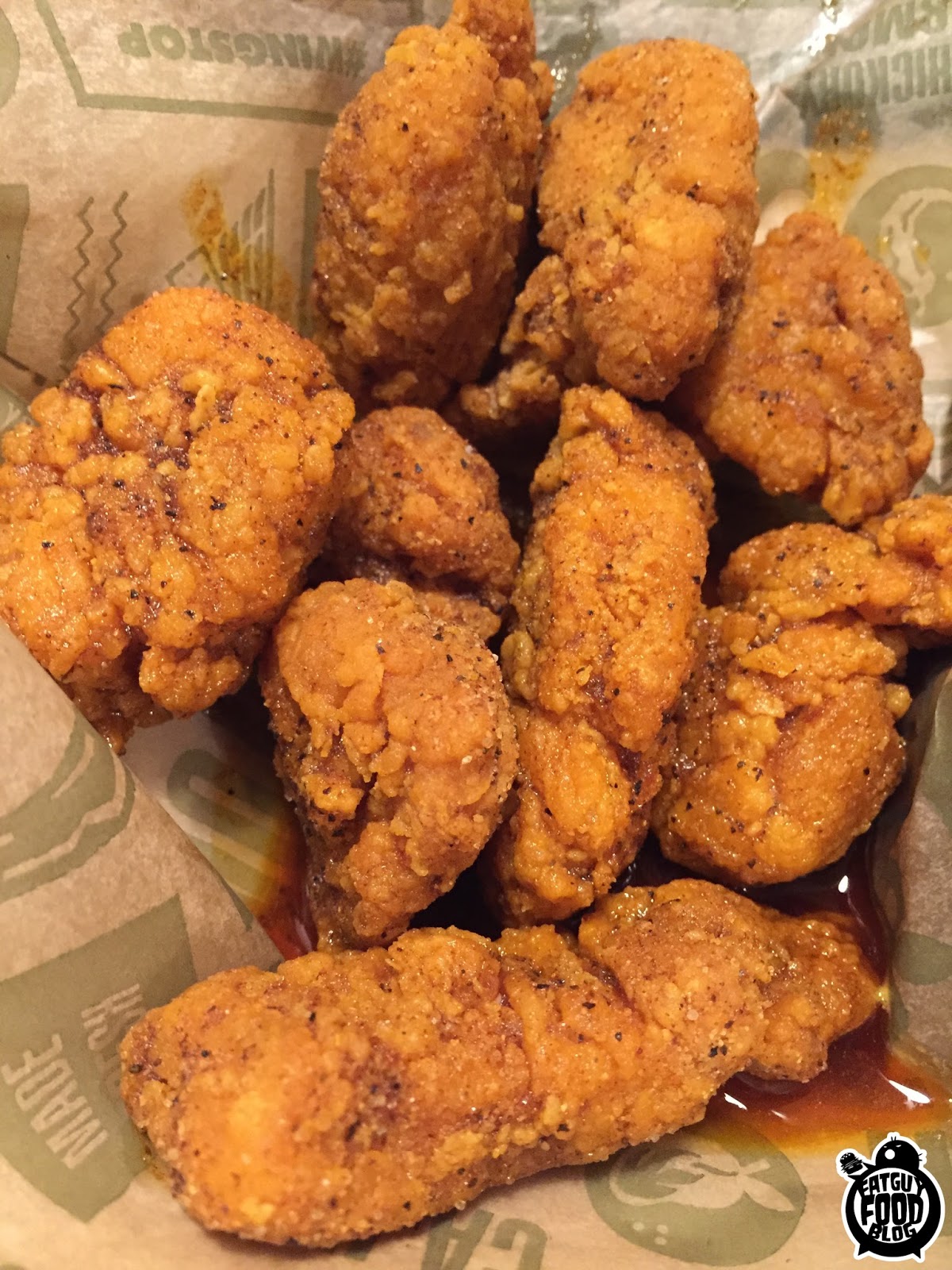FATGUYFOODBLOG Wingstop Smoke 9 wings!