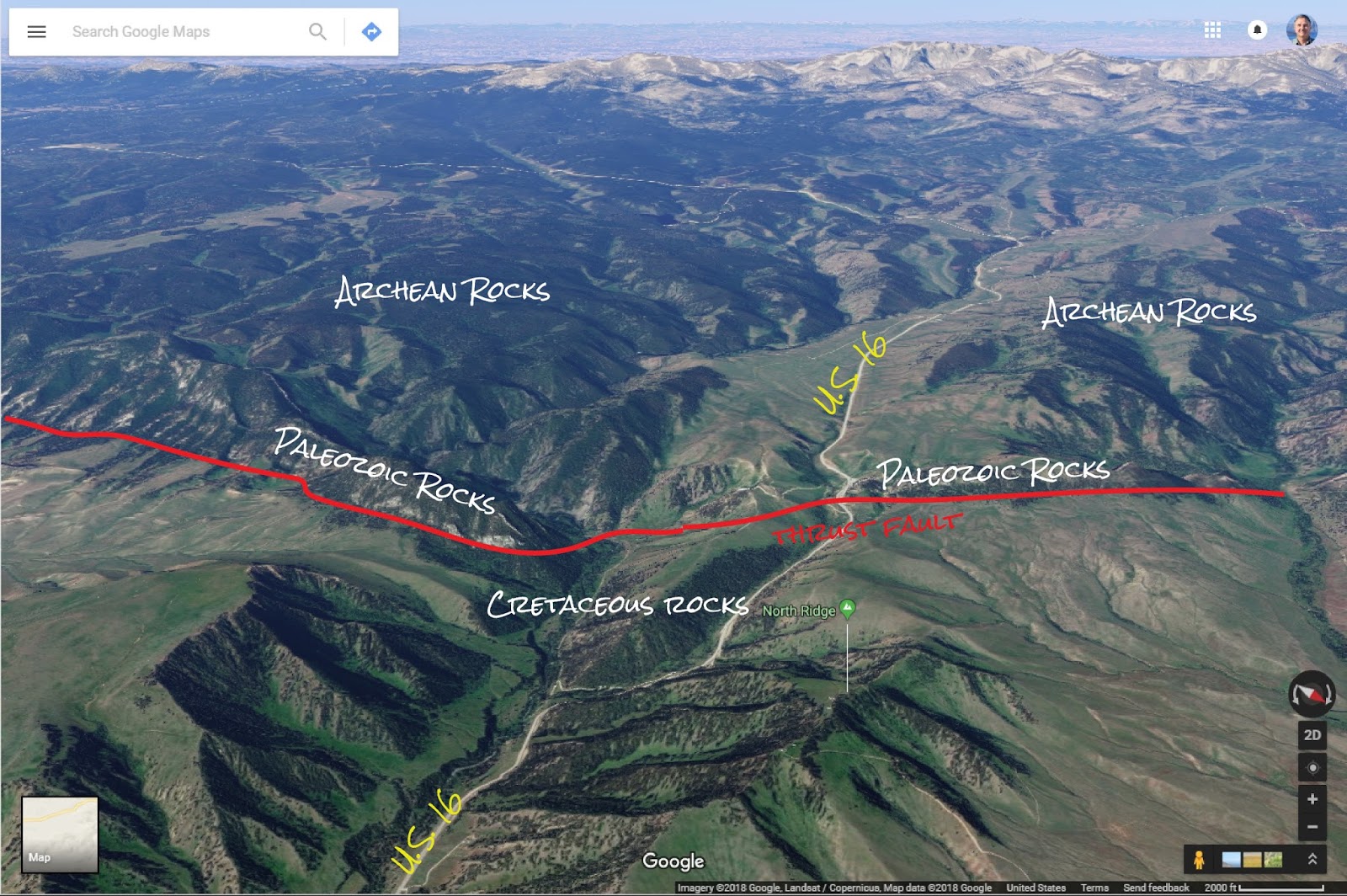 Bighorn Mountains Map