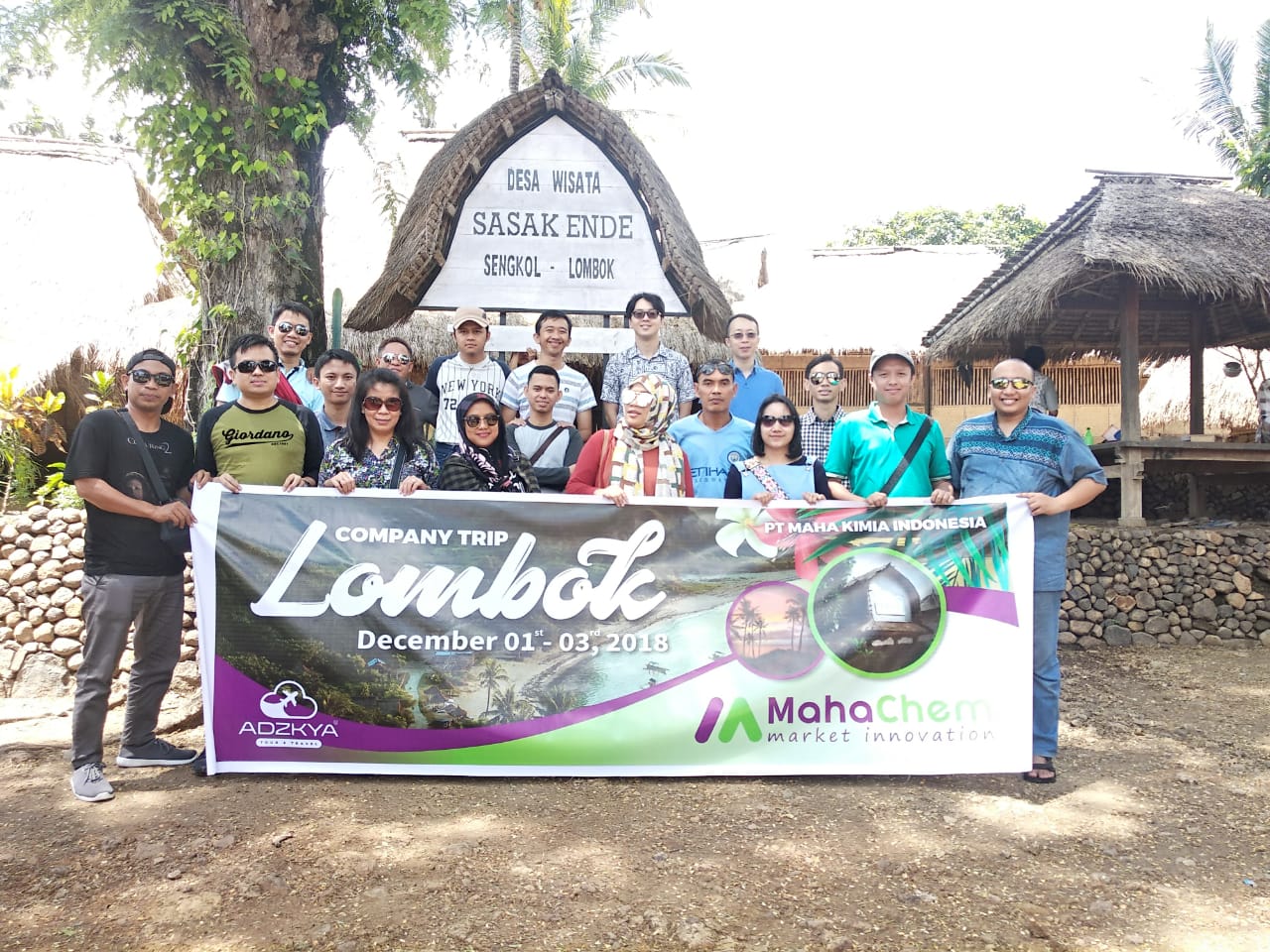 LOMBOK TOUR 01-03 DES 2018 WITH PT MAHAKIMIA CHEMICAL INDONESIA
