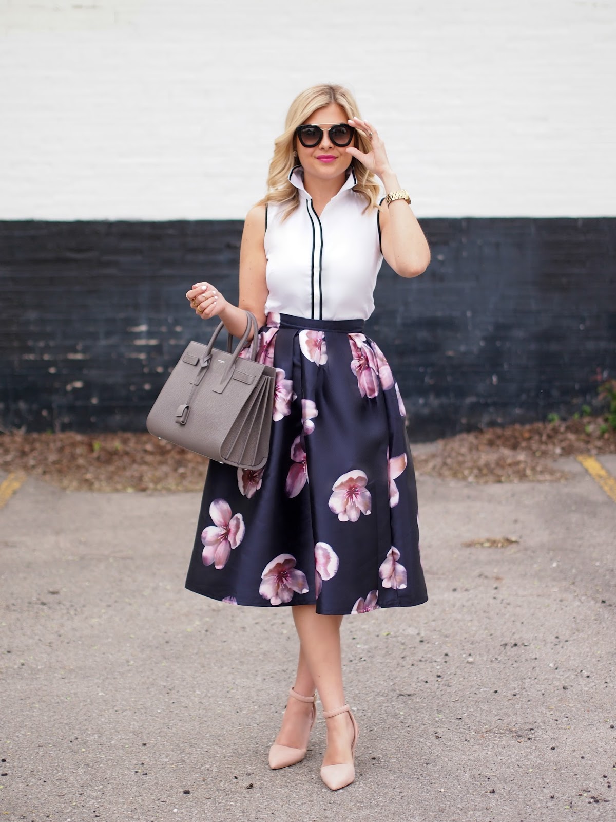 Peach Blossom Skirt ~ Suburban Faux-Pas