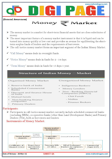 Digi Page - General Awareness - 30.03.2016
