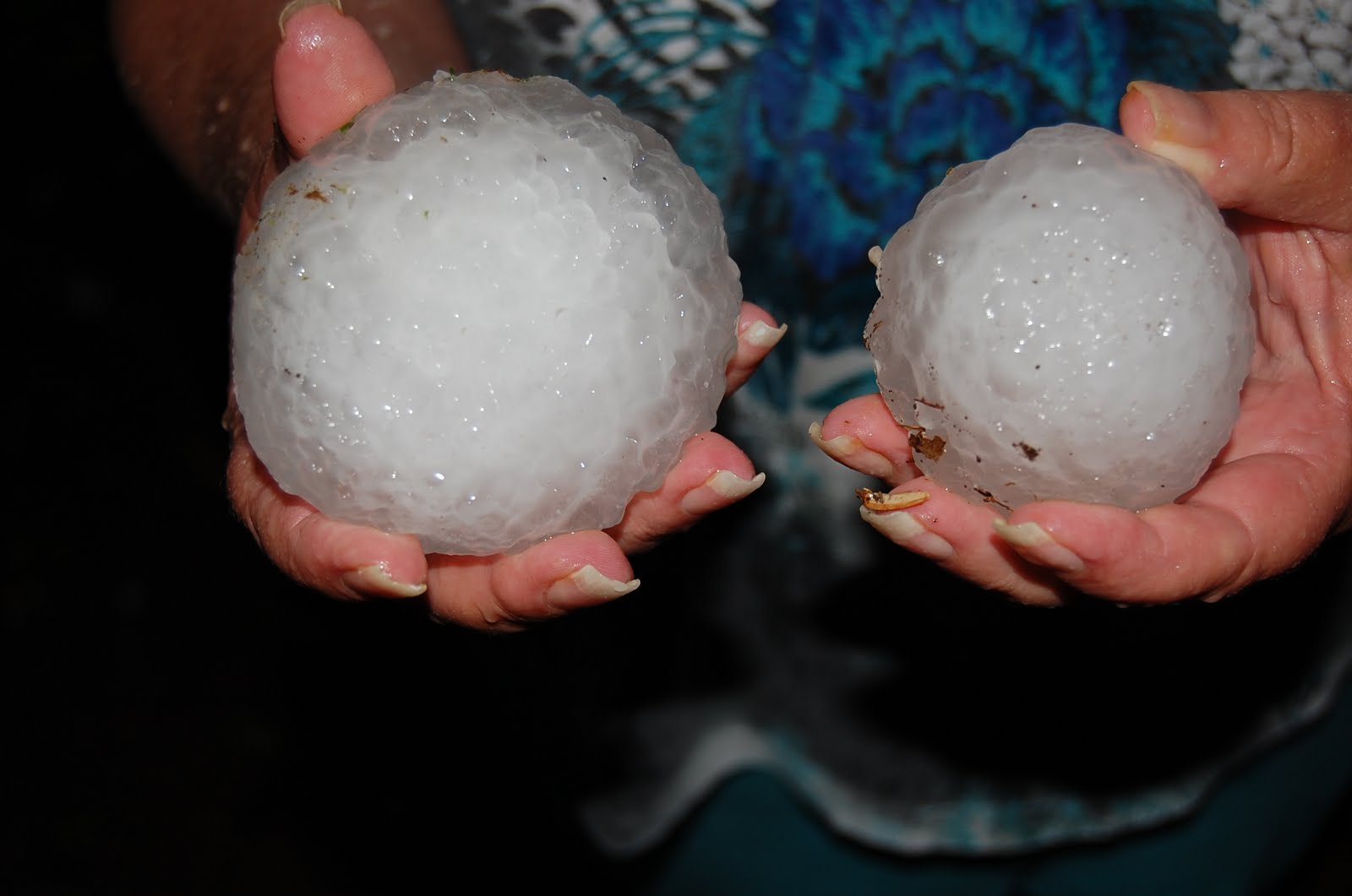 Just An Artist We prayed for rain. Softball Sized Hail Thrown in for