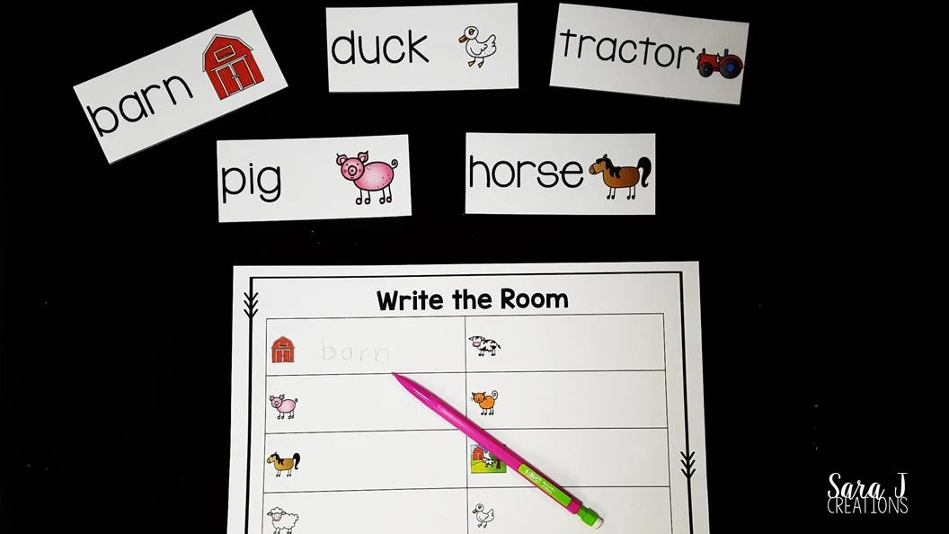 Farm preschool unit with hands on math, literacy and sensory learning fun!