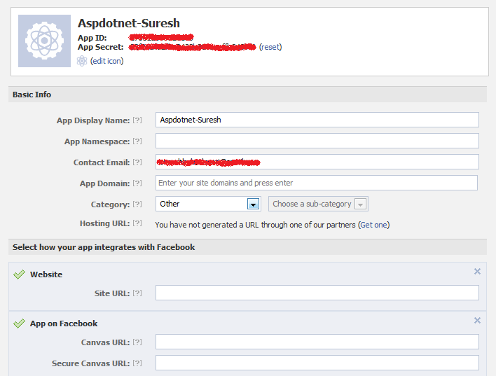 integrate Facebook login authentication to website
