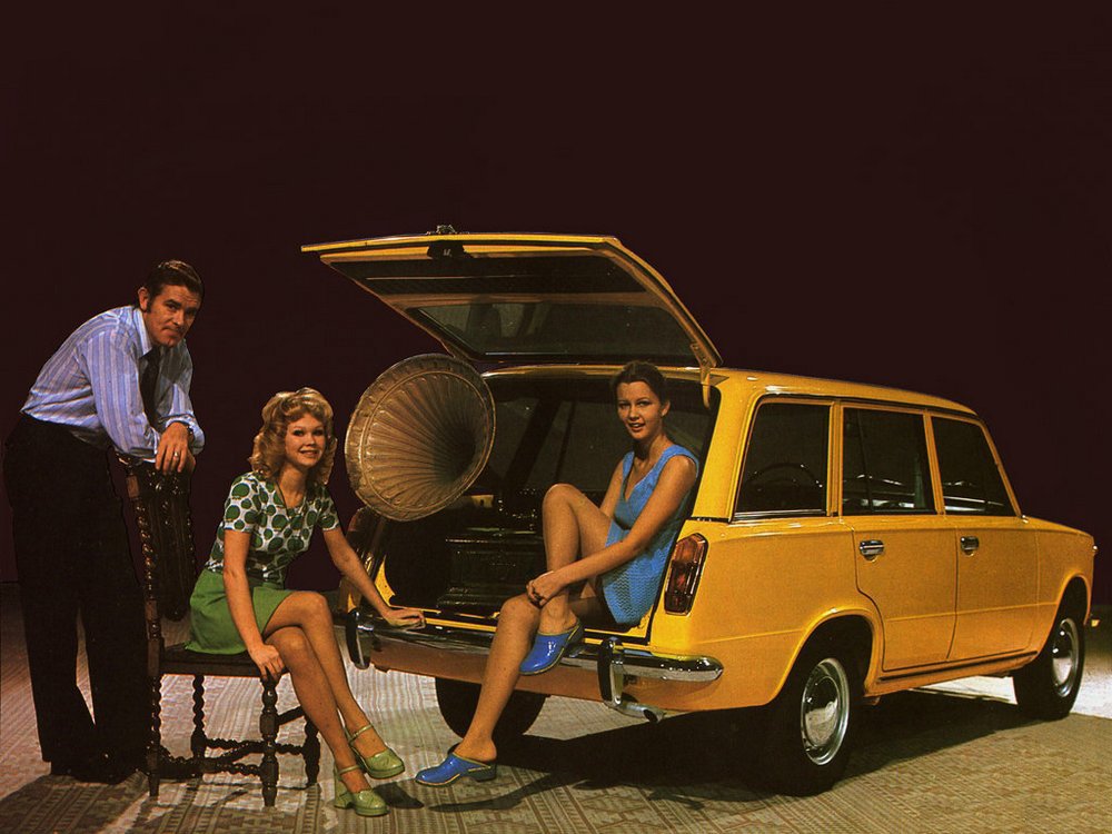 Vintage advertising posters of Soviet cars from the past  1970s 1980s - 97