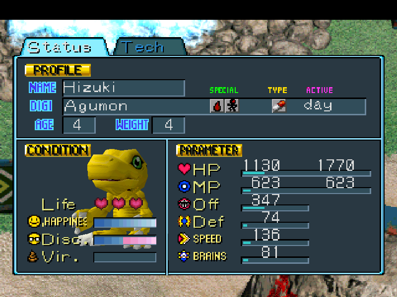 Digimon World 1 PSX: 000 Memulai Permainan Baru (Start A New Game)