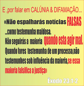 NOTÍCIAS FALSAS EM EX.23:1,2