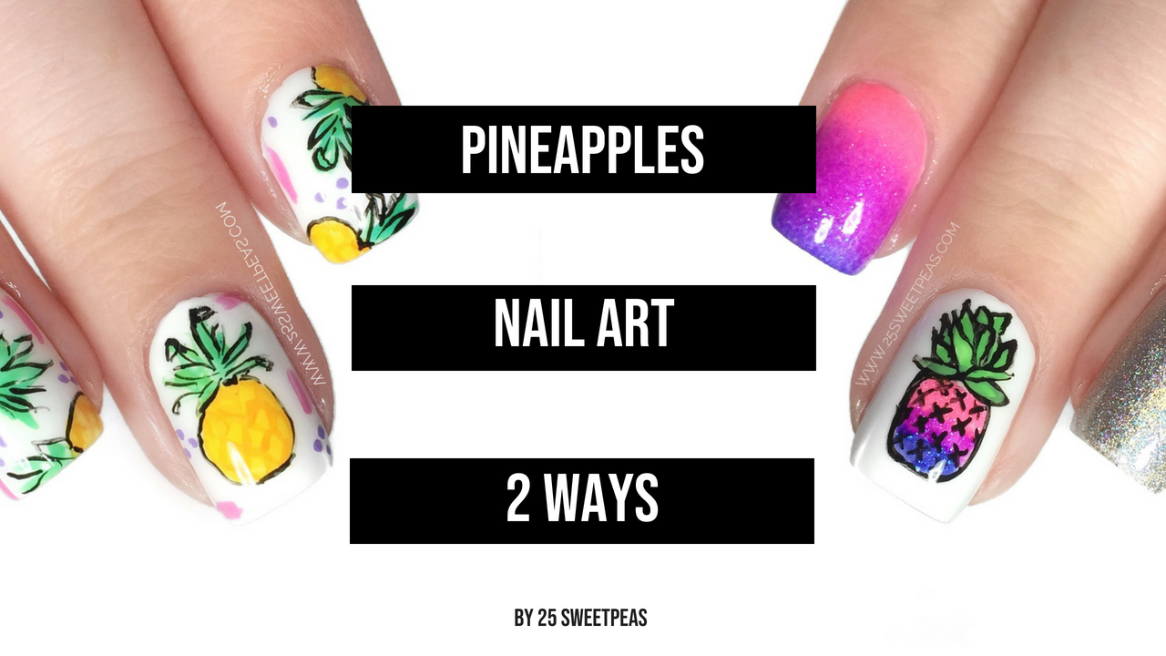 The Little Canvas: The One with the Best Pineapple Manicure Ever