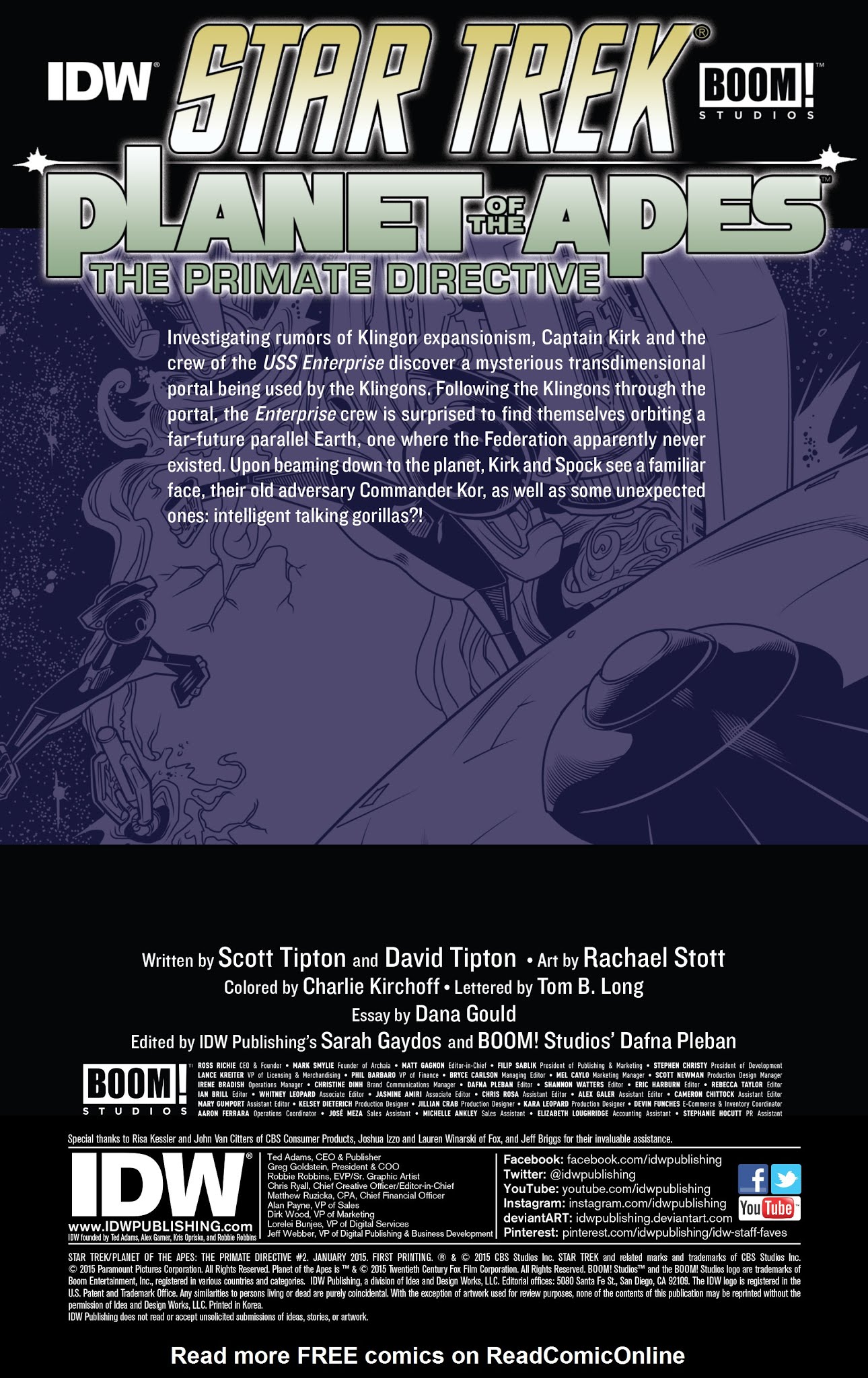 Read online Star Trek/Planet of the Apes: The Primate Directive comic -  Issue #2 - 2