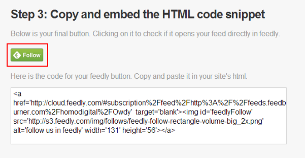 Paso 3: copia e incrusta el código HTML.