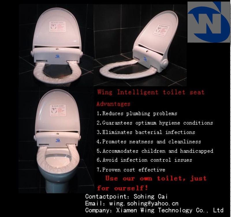 Intelligent toilet seat bathroom toilet bath sanitary toilet seat