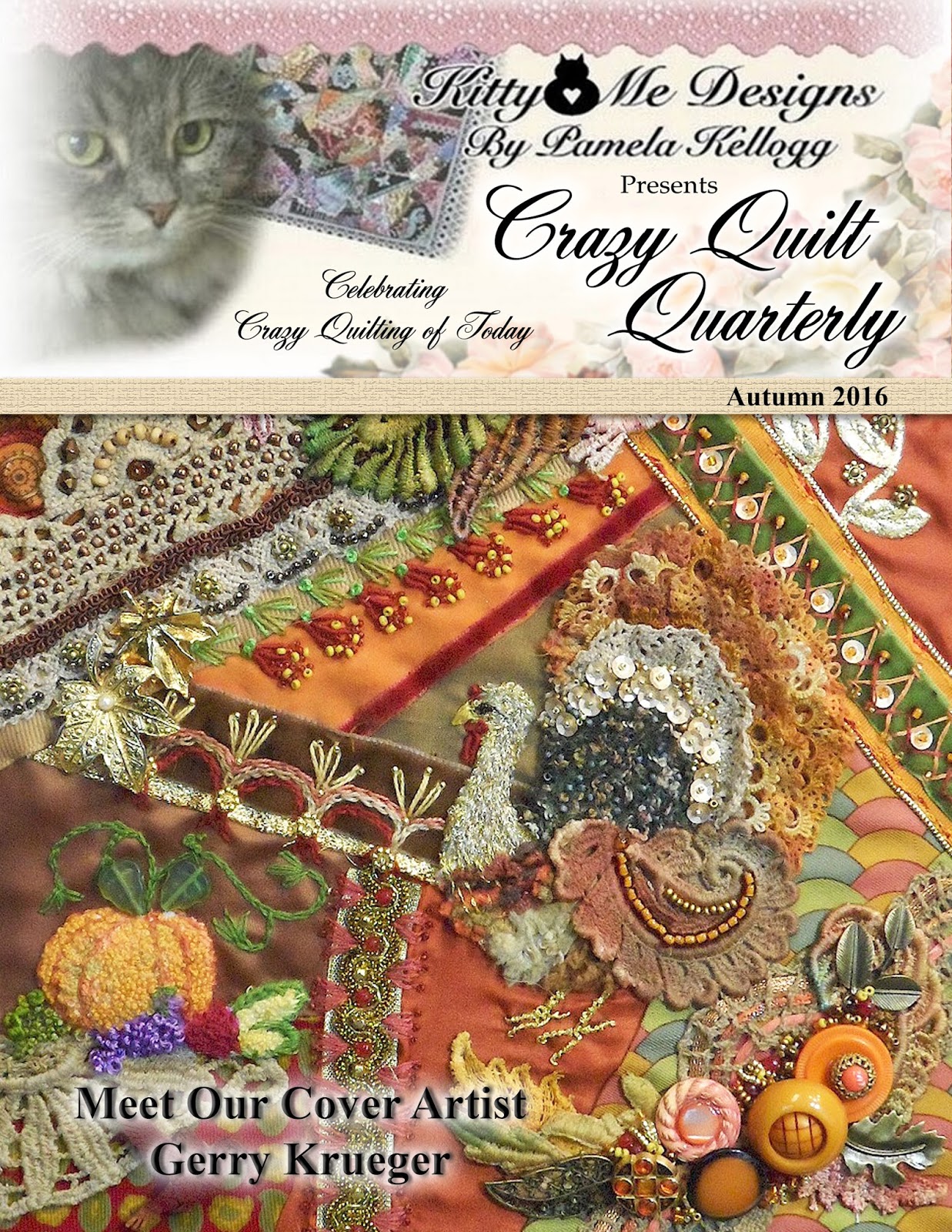 Kitty And Me Designs Sneak Peek Crazy Quilt Quarterly Magazine Autumn 2016