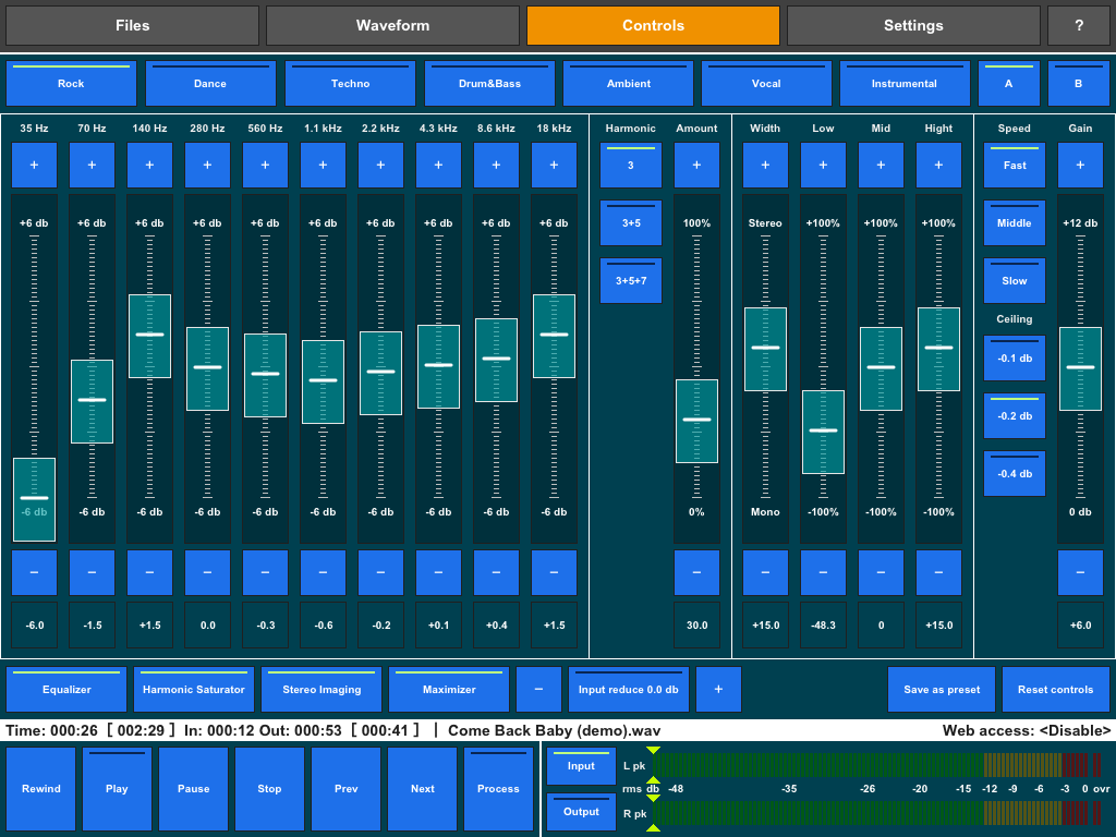 Audio Mastering Studio One year of Audio Mastering for iPad