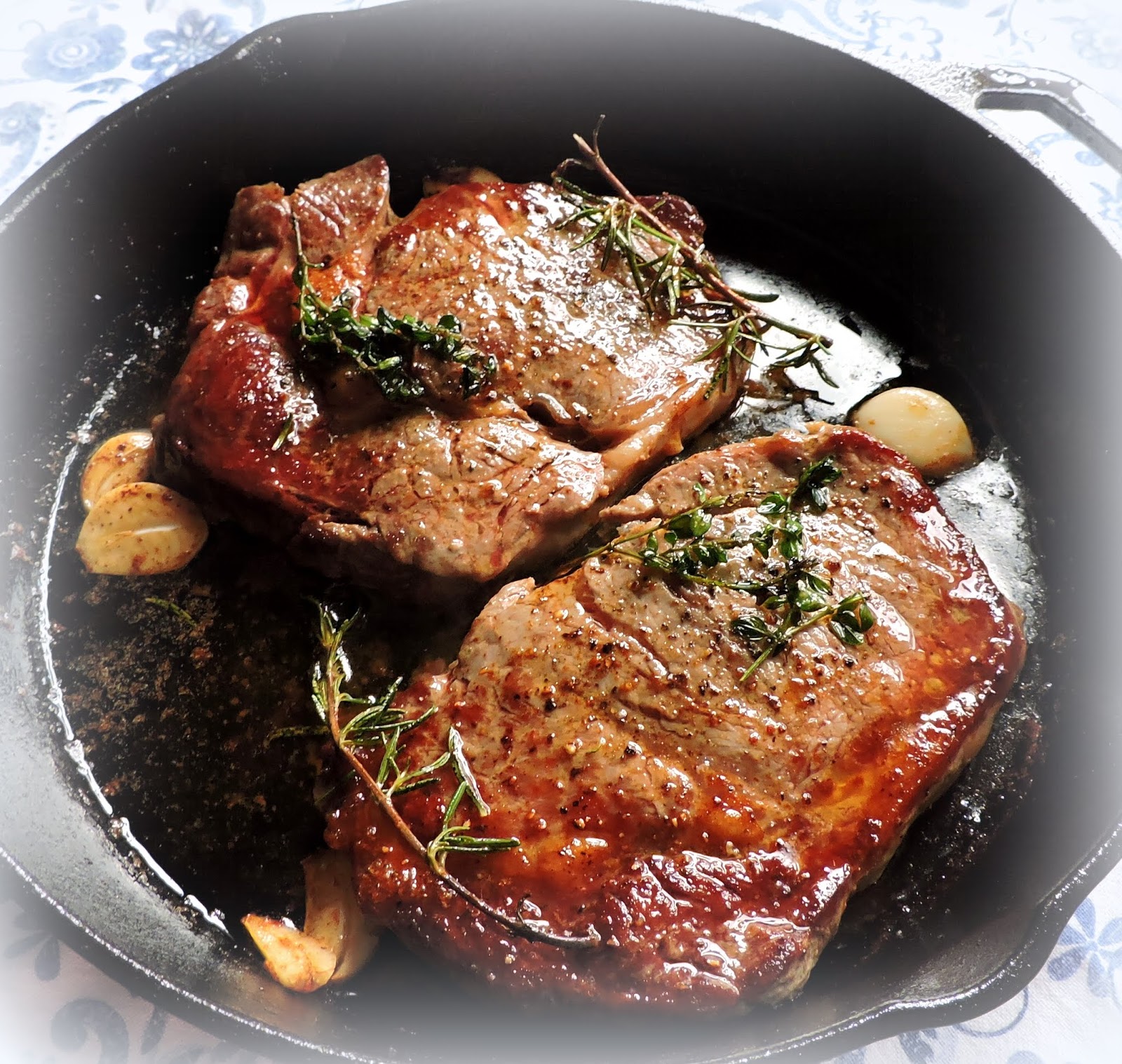 Butter, Herb & Garlic Basted Steaks The English Kitchen