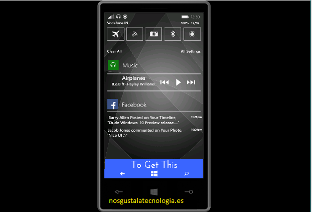 Quieres saber como seria Windows 10 en su Windows Phone? descubrelo con la app Concept for Windows 10 BETA 