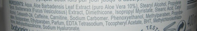 Ingrediente crema anticelulitica Babaria