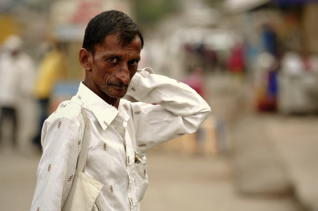 Dette er et slumbillede fra Nasik i Indien.