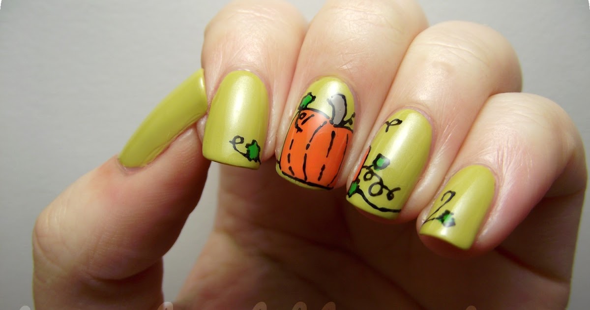 Try My Hand: Halloween Nails : Pumpkins