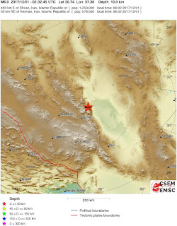Cutremur puternic cu magnitudinea de 6,0 grade in Estul Iranului