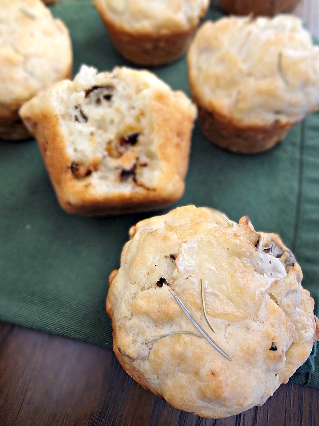 Roasted Onion Brie Muffins Roasted Onion Brie Muffins