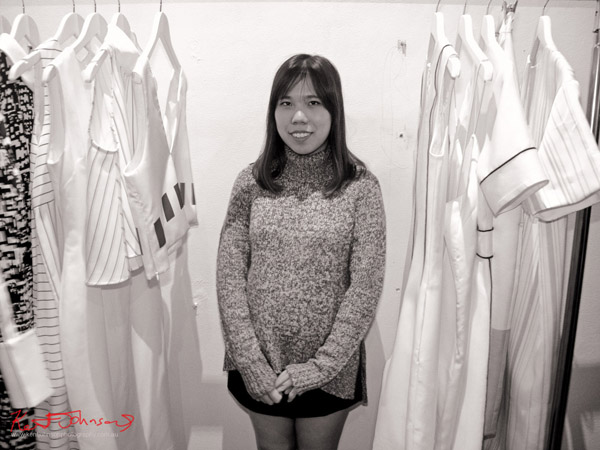 Designer Queency Yustiawan, Raffles Fashion Designers at The Design Residency.  Photography by Kent Johnson.