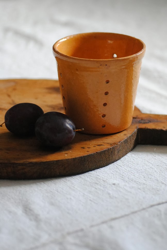 アンティーク フェネオンテ : フランスアンティーク 黄釉陶器のチーズモールド