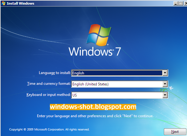 Cara Instal Windows 7 di Laptop (Gambar Lengkap) - Windows-Shot