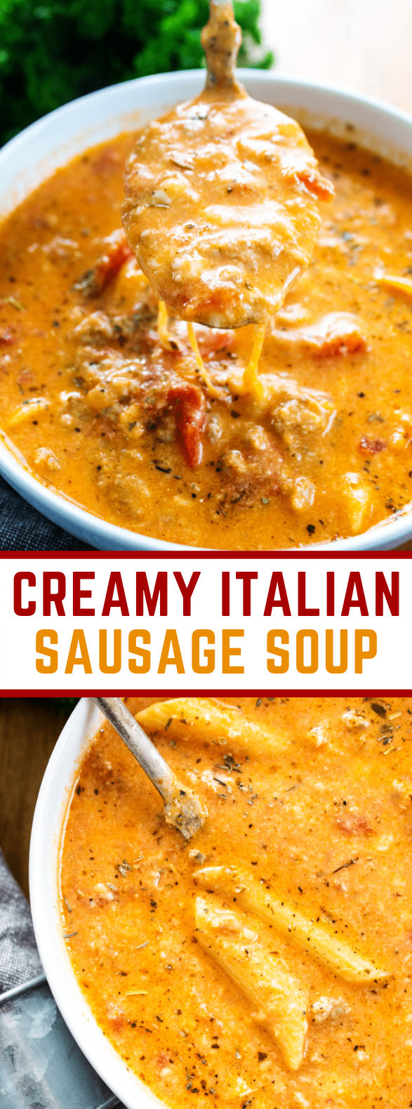 CREAMY ITALIAN SAUSAGE SOUP #dinner #familydinner CREAMY ITALIAN SAUSAGE SOUP #dinner #familydinner
