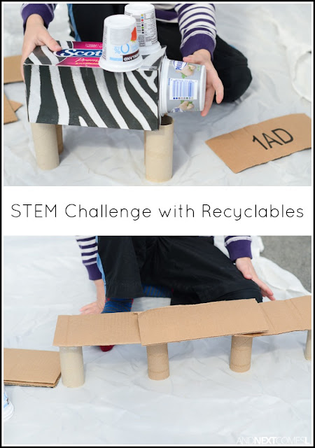STEM Challenge with Recyclables | And Next Comes L - Hyperlexia Resources