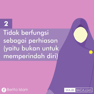 Syarat-syarat Hijab Syari yang Harus Muslimah Ketahui Syarat-syarat Hijab Syari yang Harus Muslimah Ketahui