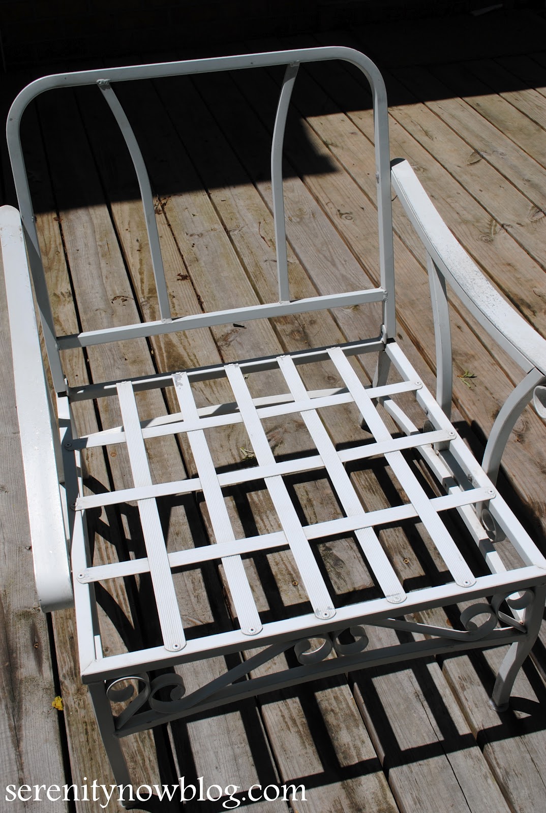 Serenity Now How to Clean and Paint Vintage Metal Patio Furniture