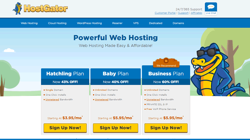HostGator is generally steady and highly dependable