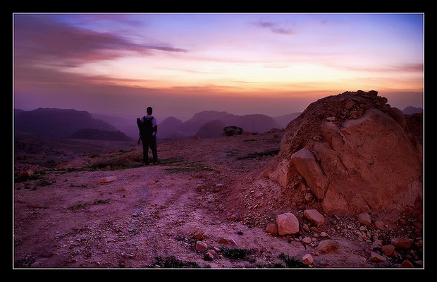 Jordan - Pink Sunset over Petra