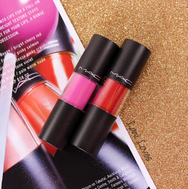 MAC Versicolour - Ceaseless Energy and Resilient Rouge Swatches & Review