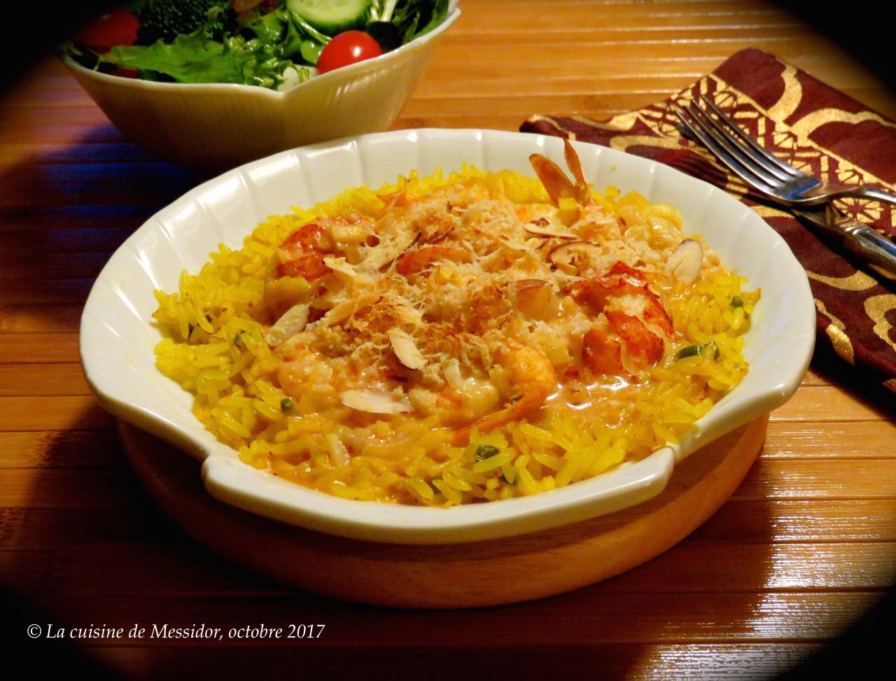 La cuisine de Messidor Gratins de homard et de crevettes, sauce Newburg