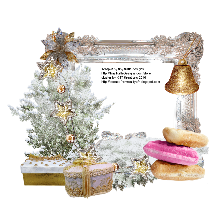 Escape From Reality Blog FTU 'Christmas Candy' Cluster & Cluster Frames