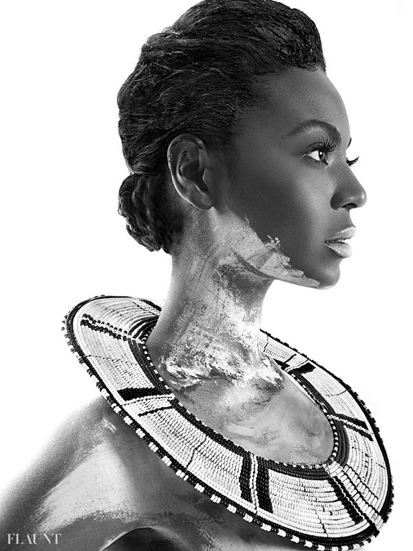 Beyonce Knowles Naked in Silver on Cover Magazine Photoshoot For Flaunt July/August 2013