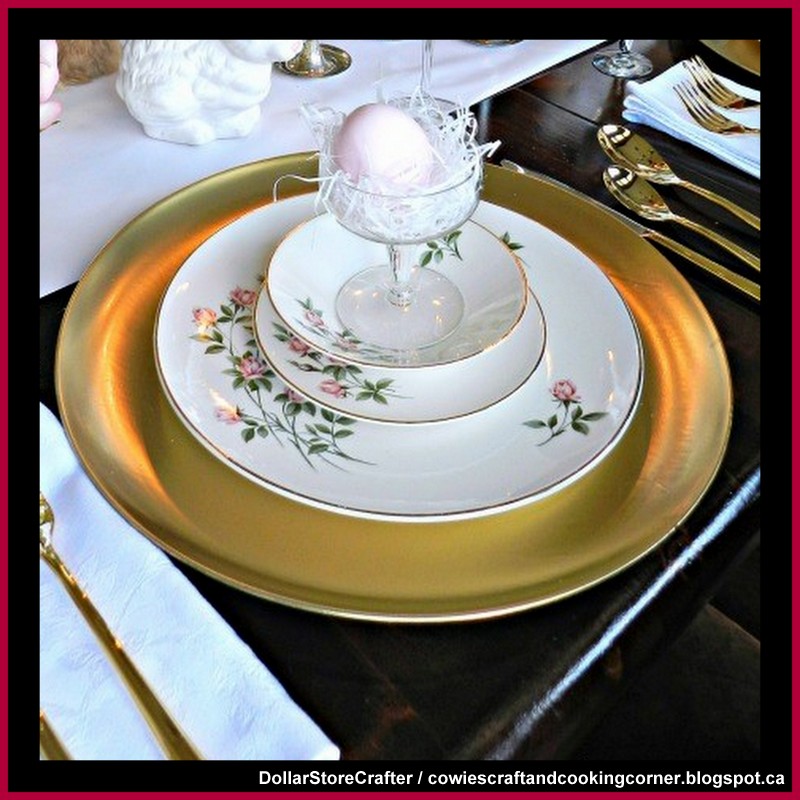 Dollar Store Crafter DIY Gold Chargers Dollar Tree Hacks