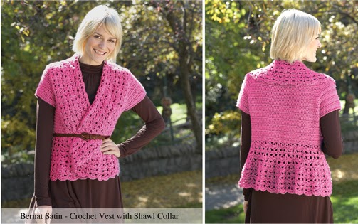 Peace, Love & Understanding: Crochet Vest with Shawl Collar