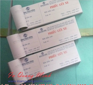 Kết quả hình ảnh cho phiếu giữ xe quang minh